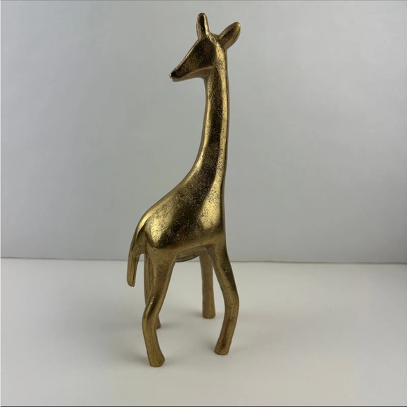 Nate Berkus Decorative Giraffe Figurine Statue Gold Finish 9.5” - Picture 6 of 6